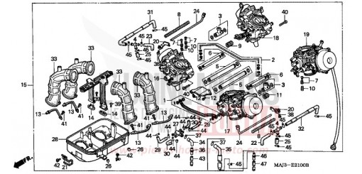 ENS. DE CARBURATEUR ST1100W de 1998